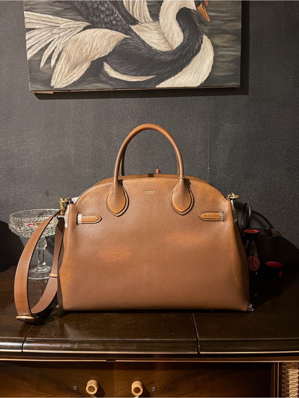 Coach Empire Caryall 40 in Loved Leather. Brand new never worn.